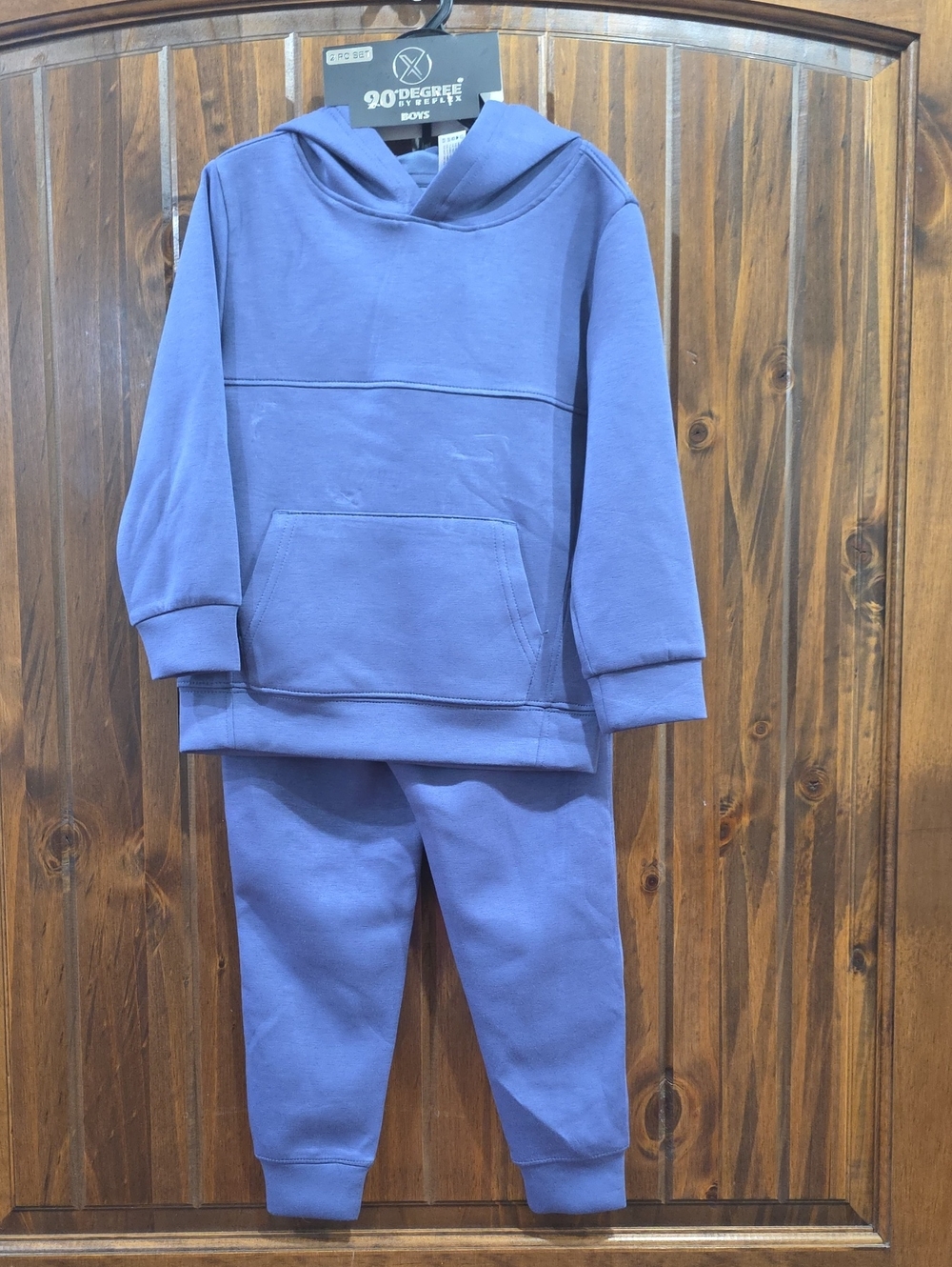 90 Degree By Reflex Boys Lavender Purple Hoodie & Joggers Set